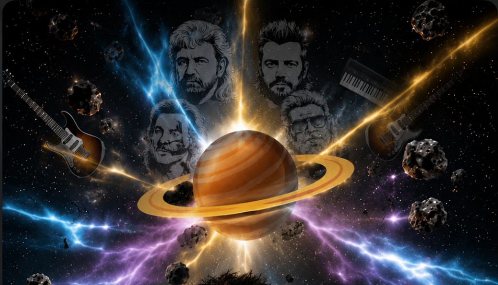 Concert Heroes — epic space rock opera poster art